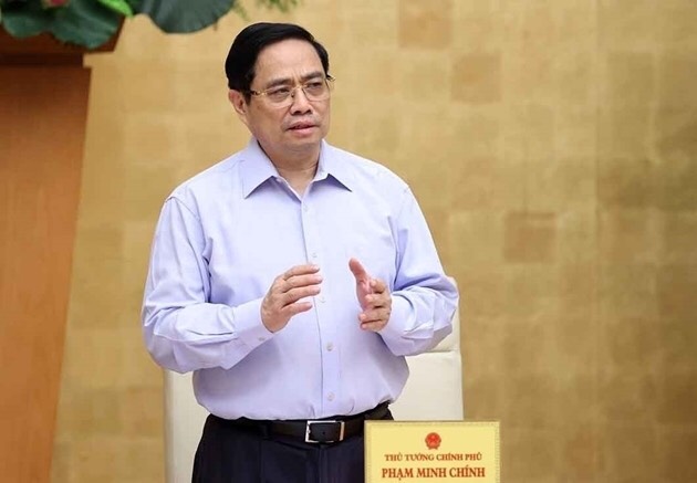 Thủ tướng Chính phủ Phạm Minh Chính đã trực tiếp chỉ đạo công tác phòng, chống dịch COVID-19 thông qua hệ thống trực tuyến